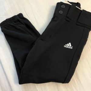 Black Adidas baseball pants